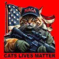 Cats Lives Matter Funny Trump 2024 Cat Maga Gift Santa Hat thumb 1