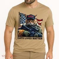 Cats Lives Matter Funny Trump 2024 Cat Maga Gift Cooling Performance Crew T-Shirt thumb 2
