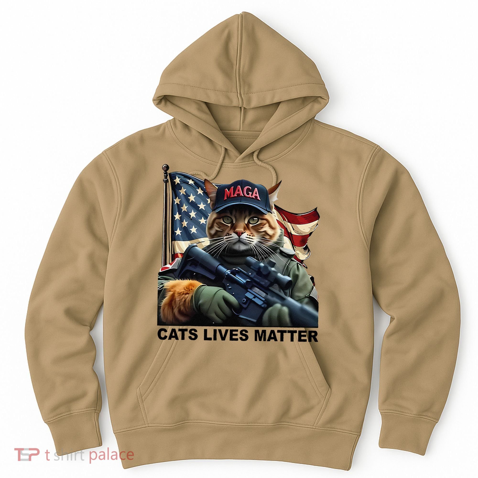 Cats Lives Matter Funny Trump 2024 Cat Maga Gift Hoodie