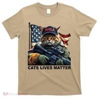 Cats Lives Matter Funny Trump 2024 Cat Maga Gift T-Shirt thumb 0