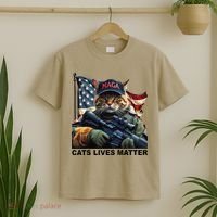 Cats Lives Matter Funny Trump 2024 Cat Maga Gift T-Shirt thumb 2