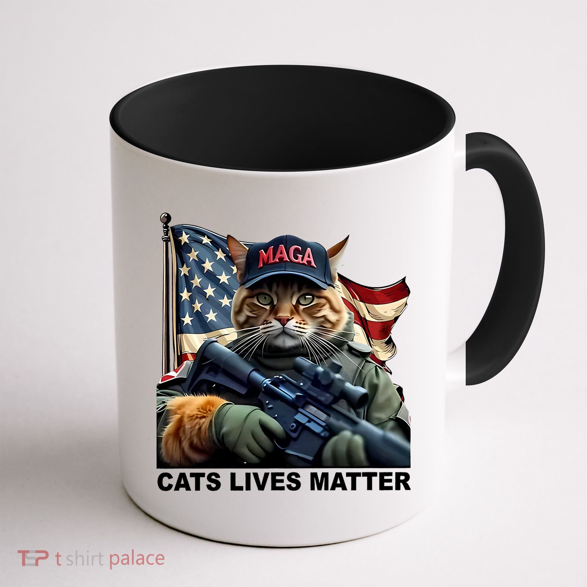 Cats Lives Matter Funny Trump 2024 Cat Maga Coffee Mug