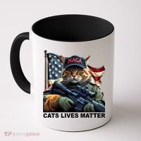 Cats Lives Matter Funny Trump 2024 Cat Maga Coffee Mug thumb 0