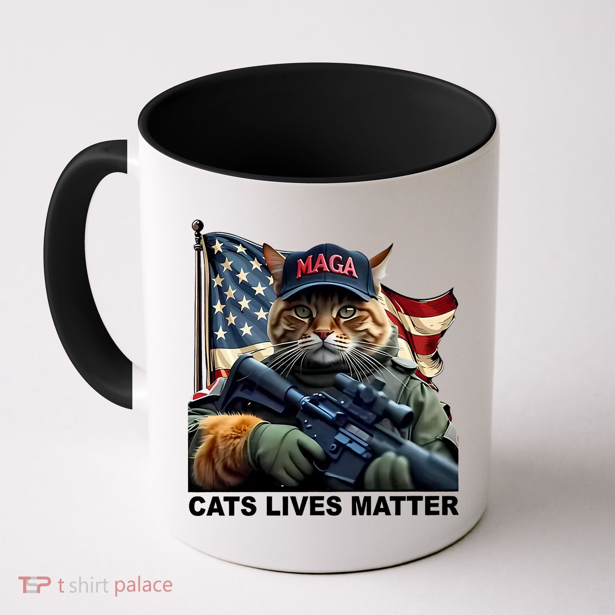 Cats Lives Matter Funny Trump 2024 Cat Maga Coffee Mug