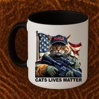 Cats Lives Matter Funny Trump 2024 Cat Maga Coffee Mug thumb 2