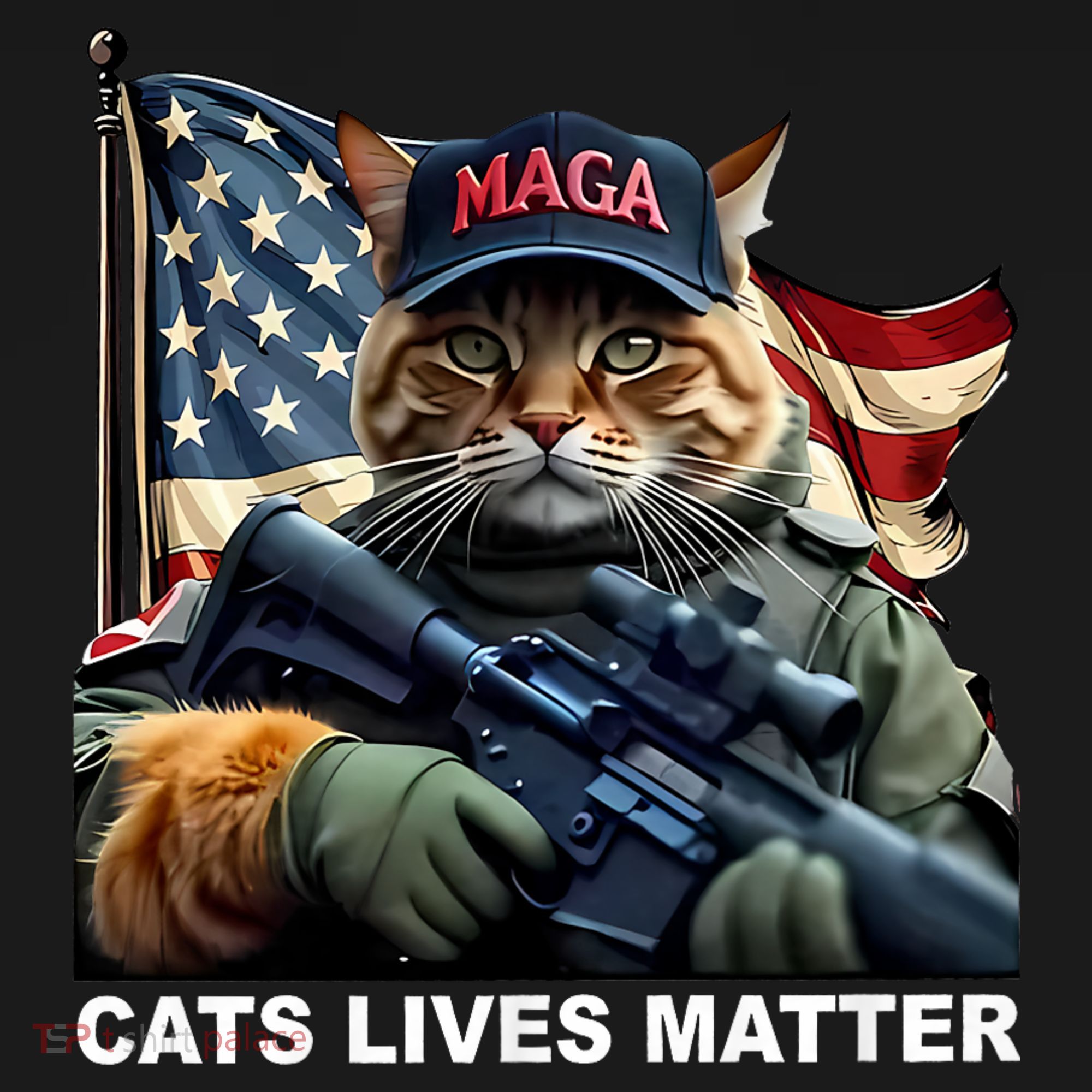 Cats Lives Matter Funny Trump 2024 Cat Maga Women's Hoodie