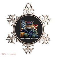 Cats Lives Matter Funny Trump 2024 Cat Maga Ornament thumb 0