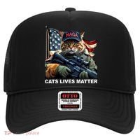 Cats Lives Matter Funny Trump 2024 Cat Maga Hat thumb 0