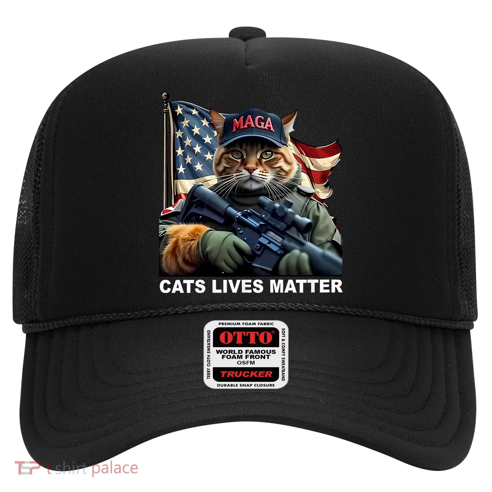 Cats Lives Matter Funny Trump 2024 Cat Maga Hat