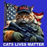 Cats Lives Matter Funny Trump 2024 Cat Maga Baby Bodysuit thumb 2