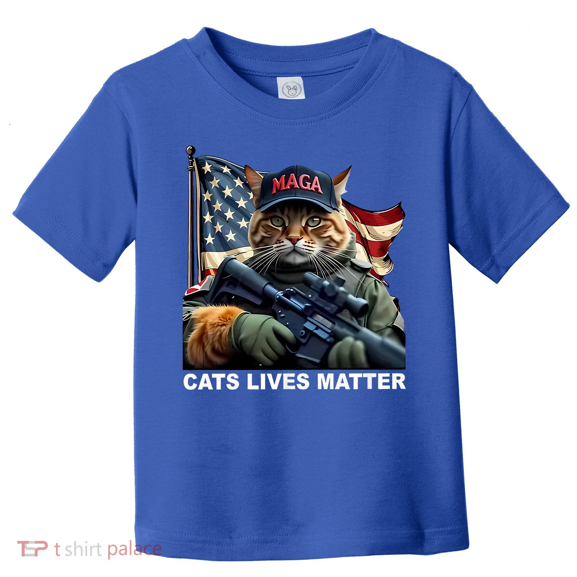 Cats Lives Matter Funny Trump 2024 Cat Maga Toddler T-Shirt