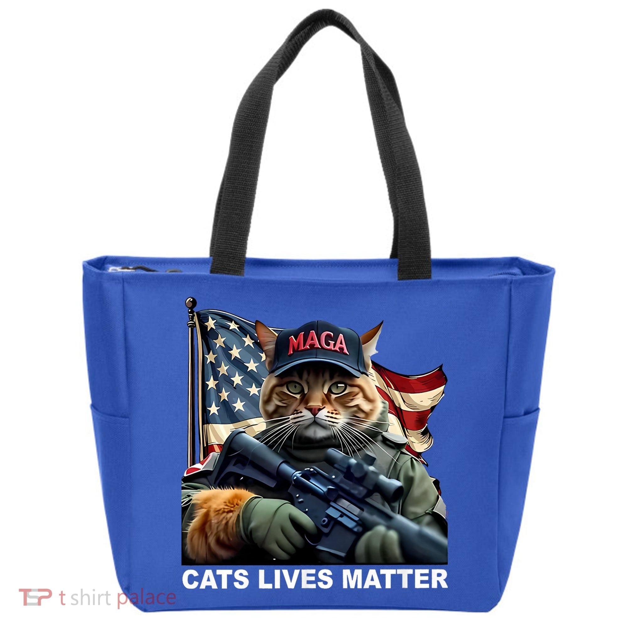 Cats Lives Matter Funny Trump 2024 Cat Maga Tote Bag