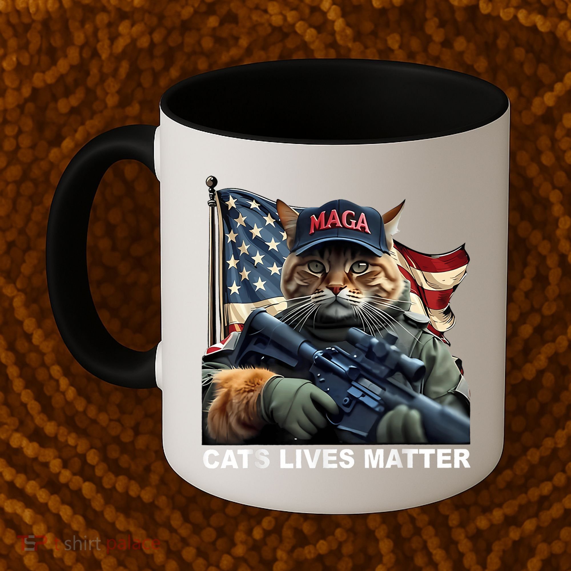 Cats Lives Matter Funny Trump 2024 Cat Maga Coffee Mug