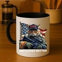Cats Lives Matter Funny Trump 2024 Cat Maga Coffee Mug thumb 4