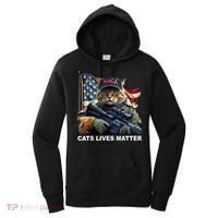 Cats Lives Matter Funny Trump 2024 Cat Maga Women's Hoodie thumb 0
