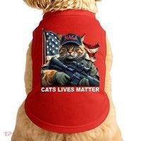 Cats Lives Matter Funny Trump 2024 Cat Maga Doggie Tank thumb 0