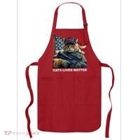 Cats Lives Matter Funny Trump 2024 Cat Maga Apron thumb 0