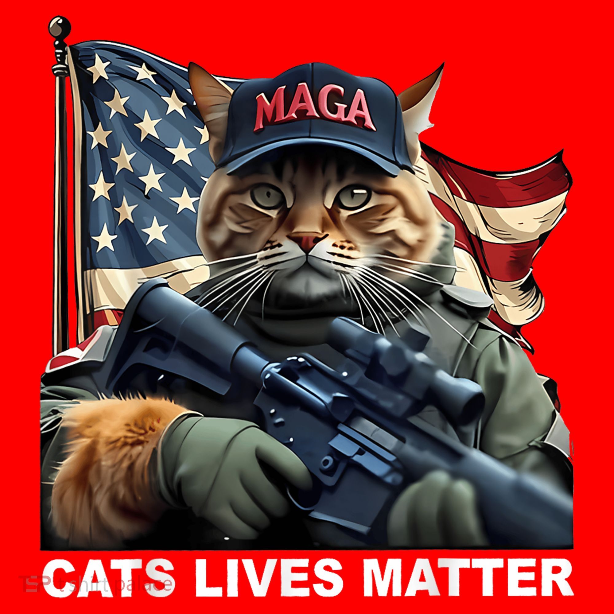 Cats Lives Matter Funny Trump 2024 Cat Maga Apron