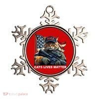 Cats Lives Matter Funny Trump 2024 Cat Maga Ornament thumb 0