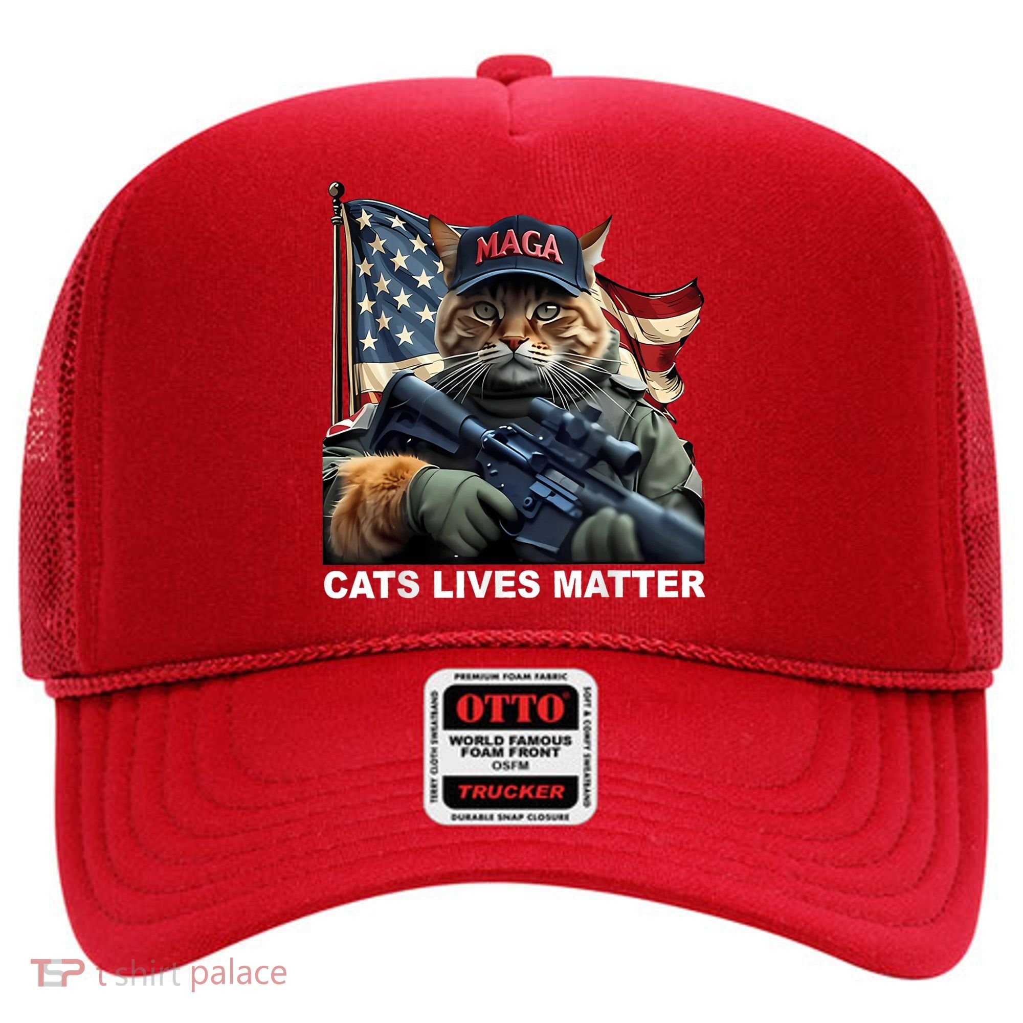 Cats Lives Matter Funny Trump 2024 Cat Maga Hat