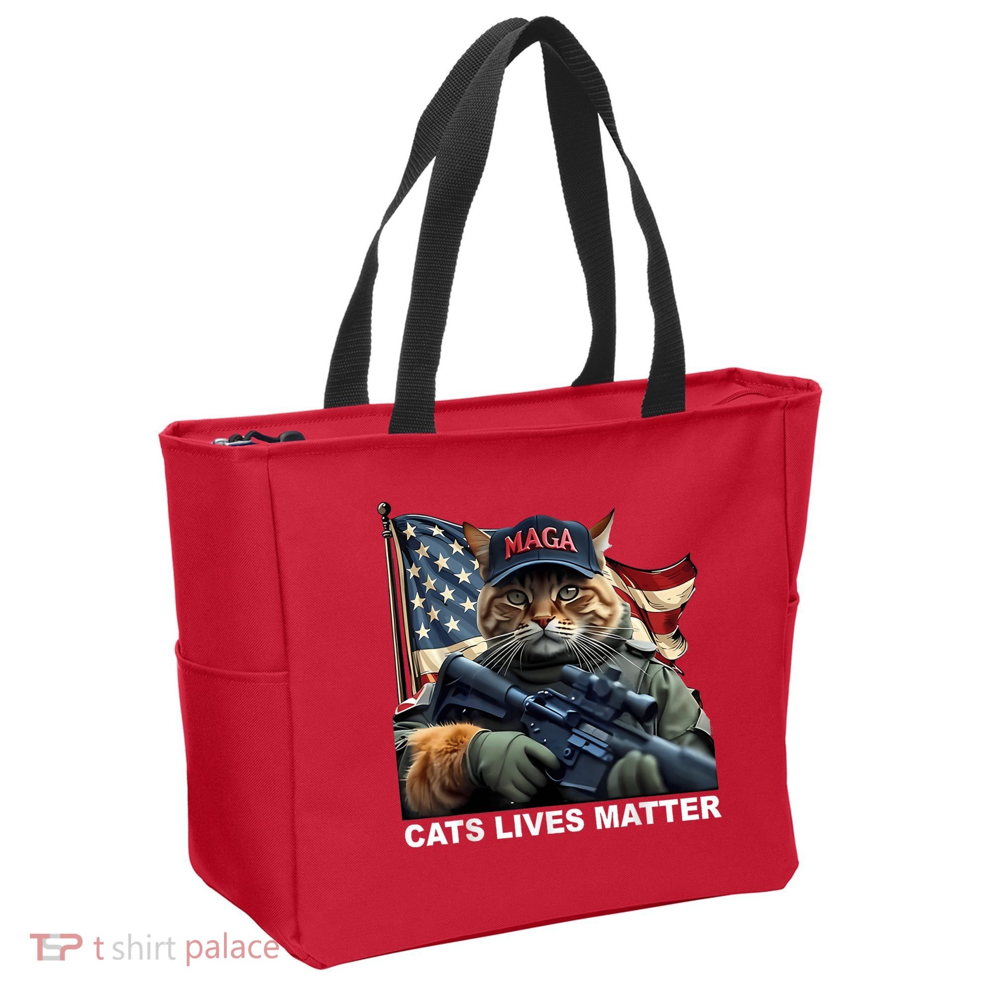 Cats Lives Matter Funny Trump 2024 Cat Maga Tote Bag