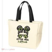 Camo Little Miss 3rd Third Grade Messy Bun Hair Tie Bow Tote Bag thumb 3