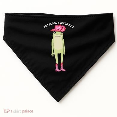 Cowboy Like Me Frog USA-Made Doggie Bandana