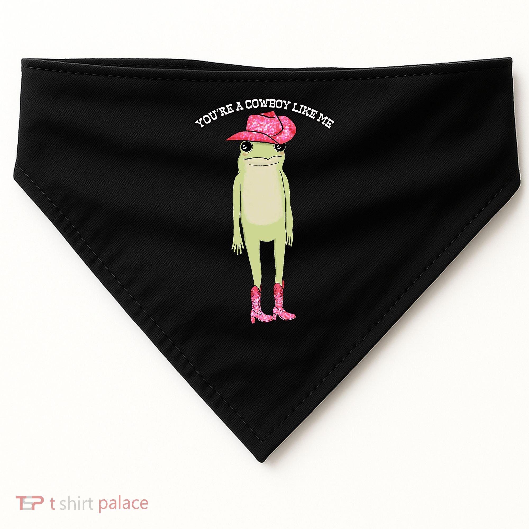 Cowboy Like Me Frog USA-Made Doggie Bandana