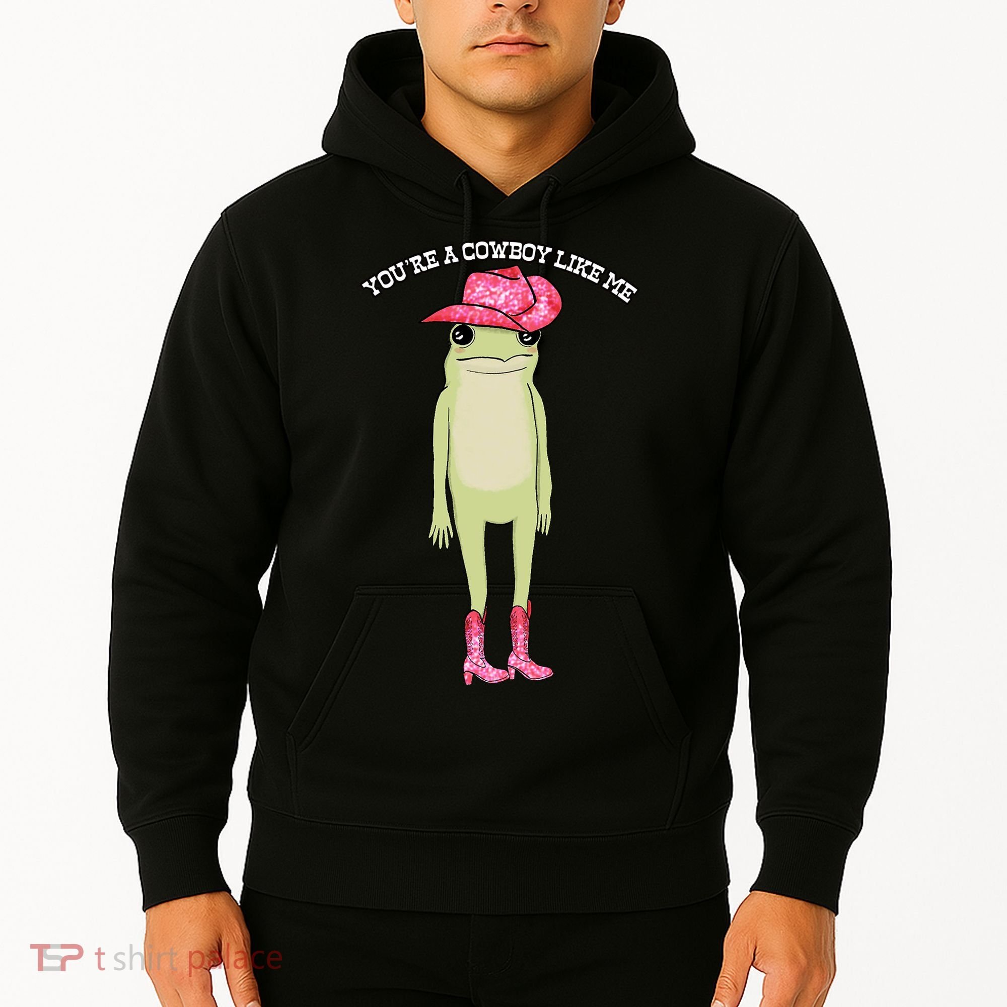 Cowboy Like Me Frog Hoodie