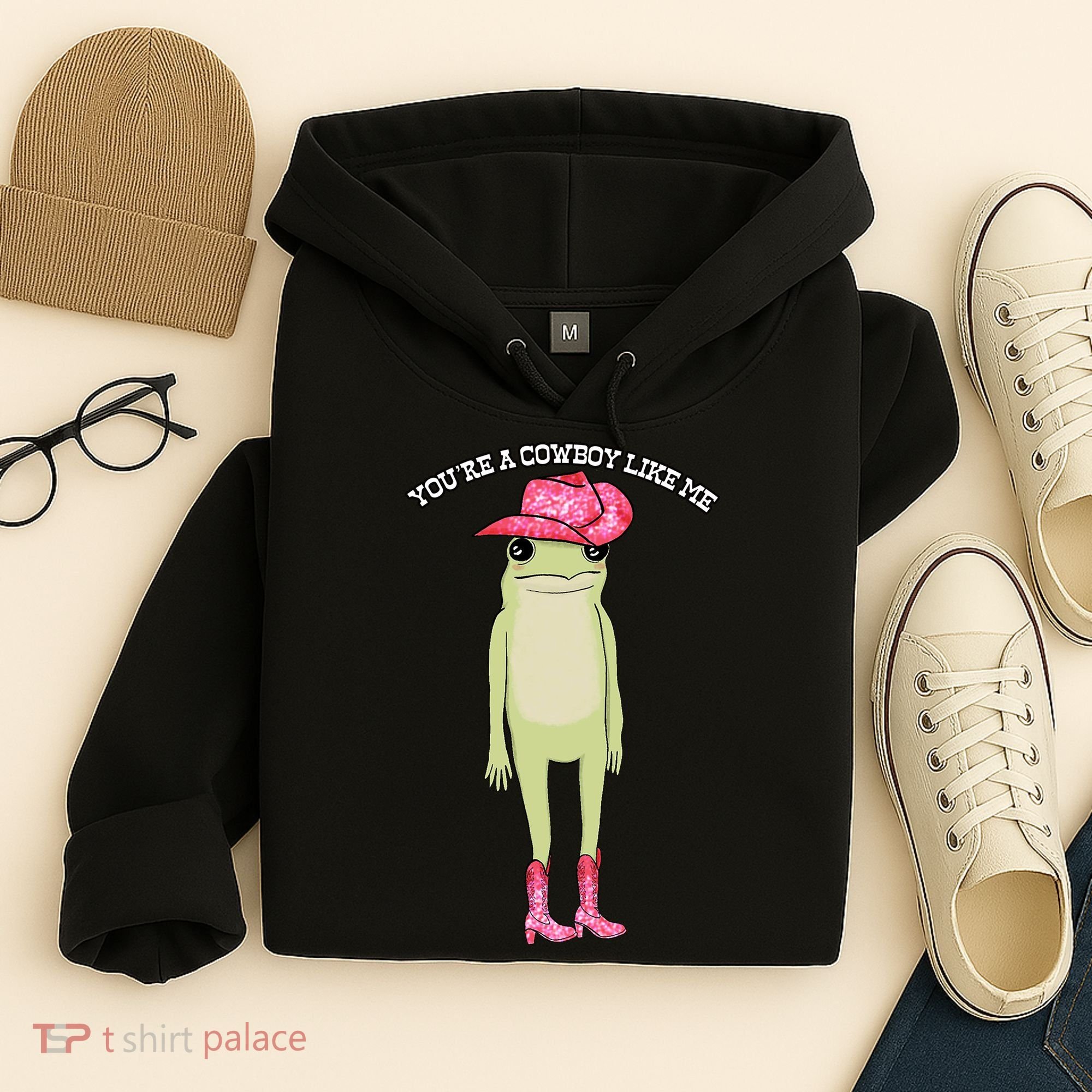 Cowboy Like Me Frog Hoodie