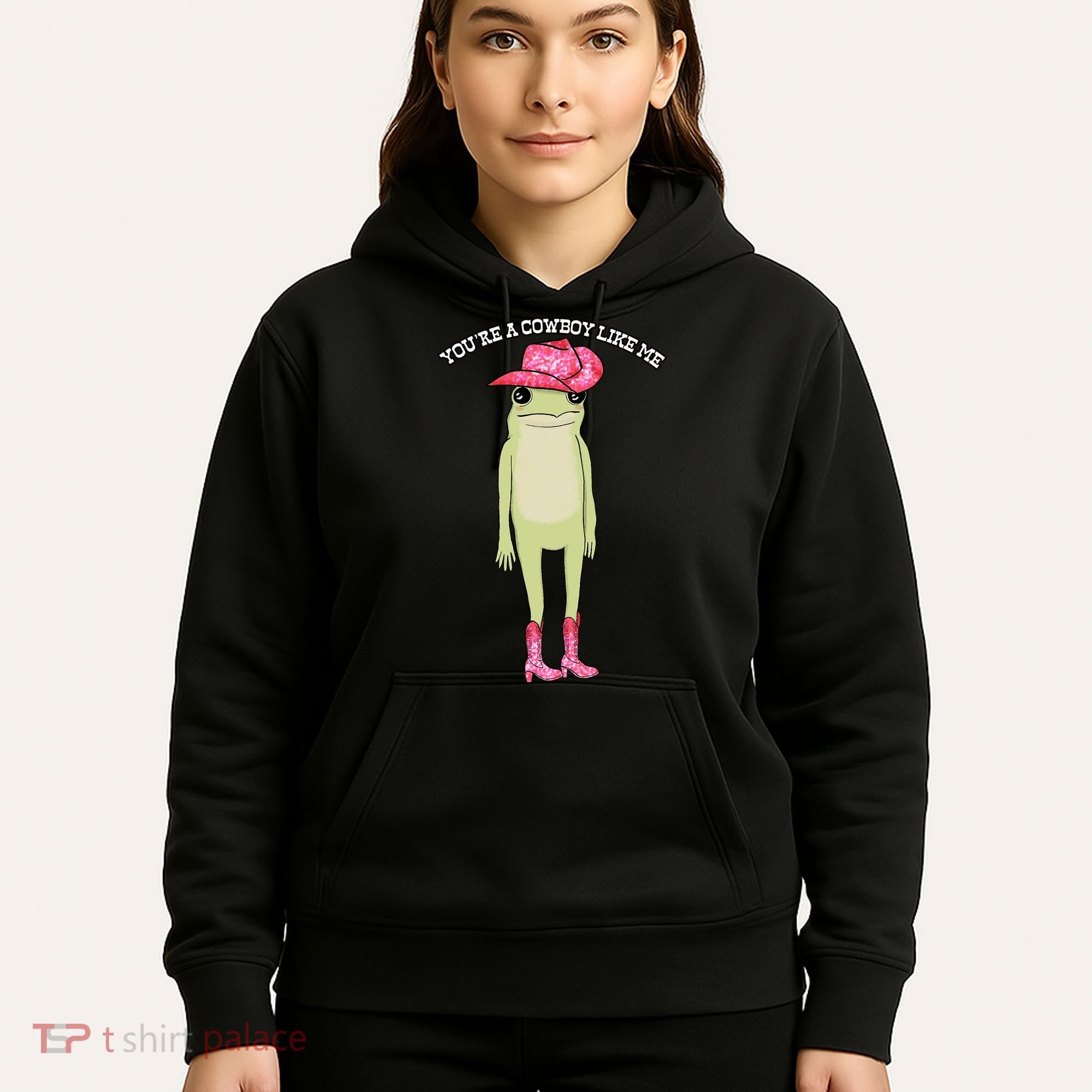 Cowboy Like Me Frog Hoodie