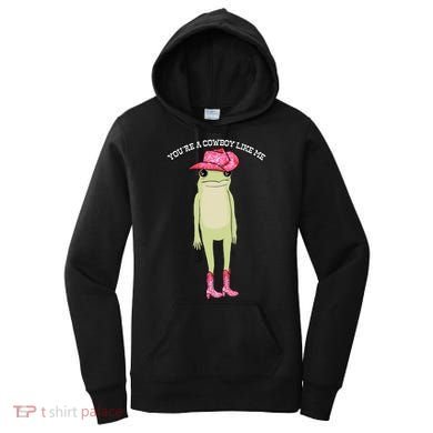 Cowboy Like Me Frog Women's Hoodie