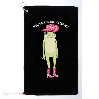 Cowboy Like Me Frog Golf Towel
