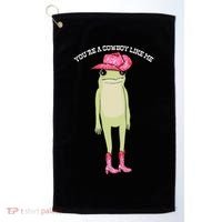 Cowboy Like Me Frog Golf Towel thumb 0