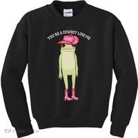 Cowboy Like Me Frog Kids Sweatshirt thumb 0