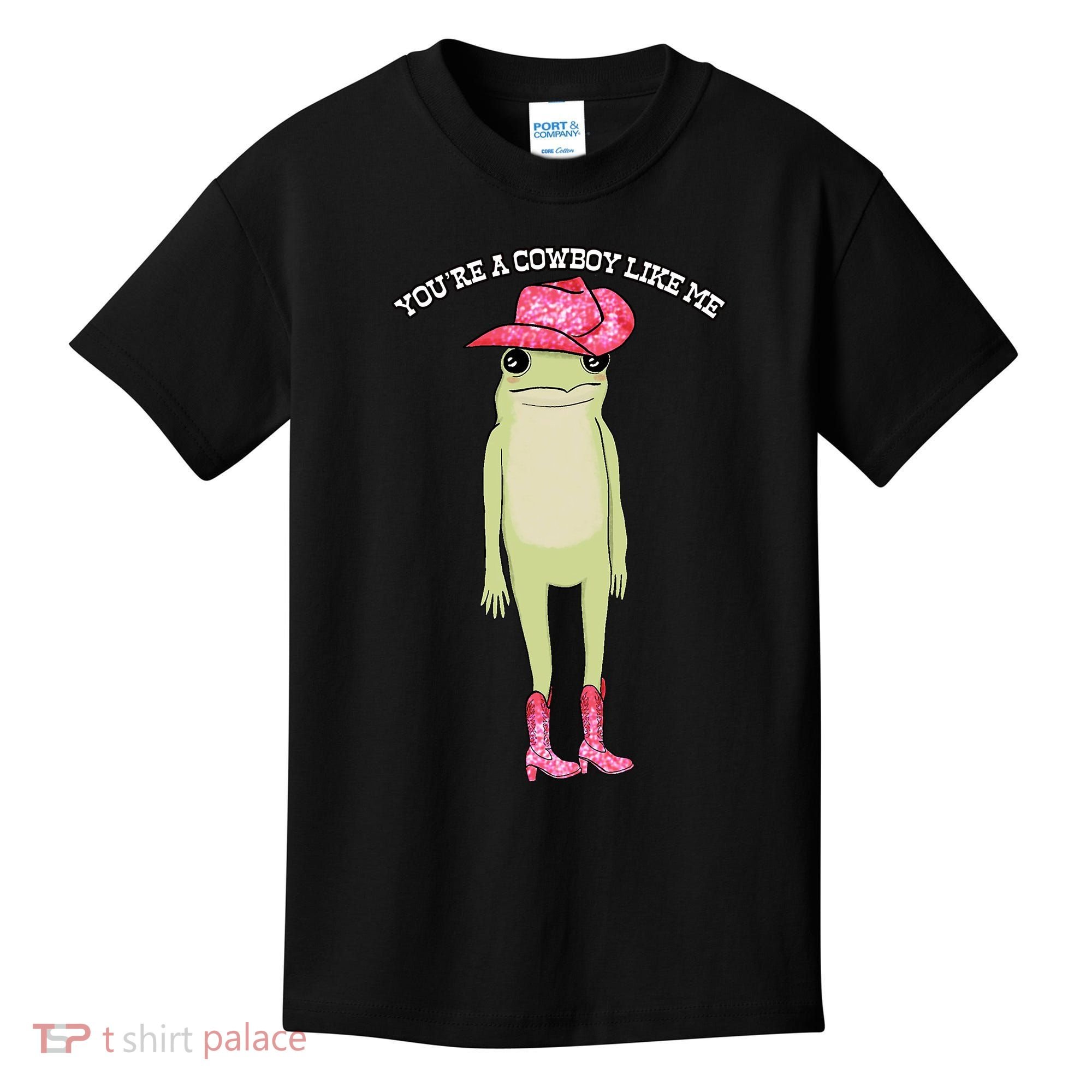 Cowboy Like Me Frog Kids T-Shirt
