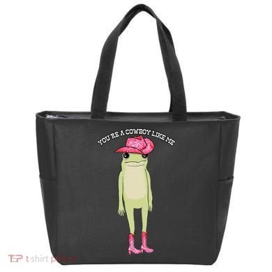 Cowboy Like Me Frog Tote Bag