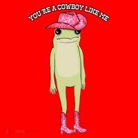 Cowboy Like Me Frog Santa Hat thumb 1