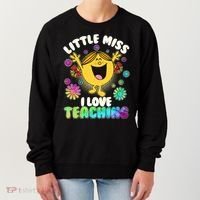Cute Little Miss I Love Teaching Women's Sweatshirt thumb 0