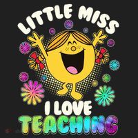 Cute Little Miss I Love Teaching Women's Sweatshirt thumb 2