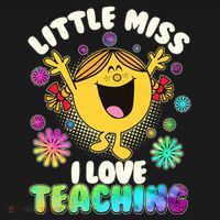 Cute Little Miss I Love Teaching Coaster thumb 2