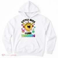 Cute Little Miss I Love Teaching Hoodie thumb 0