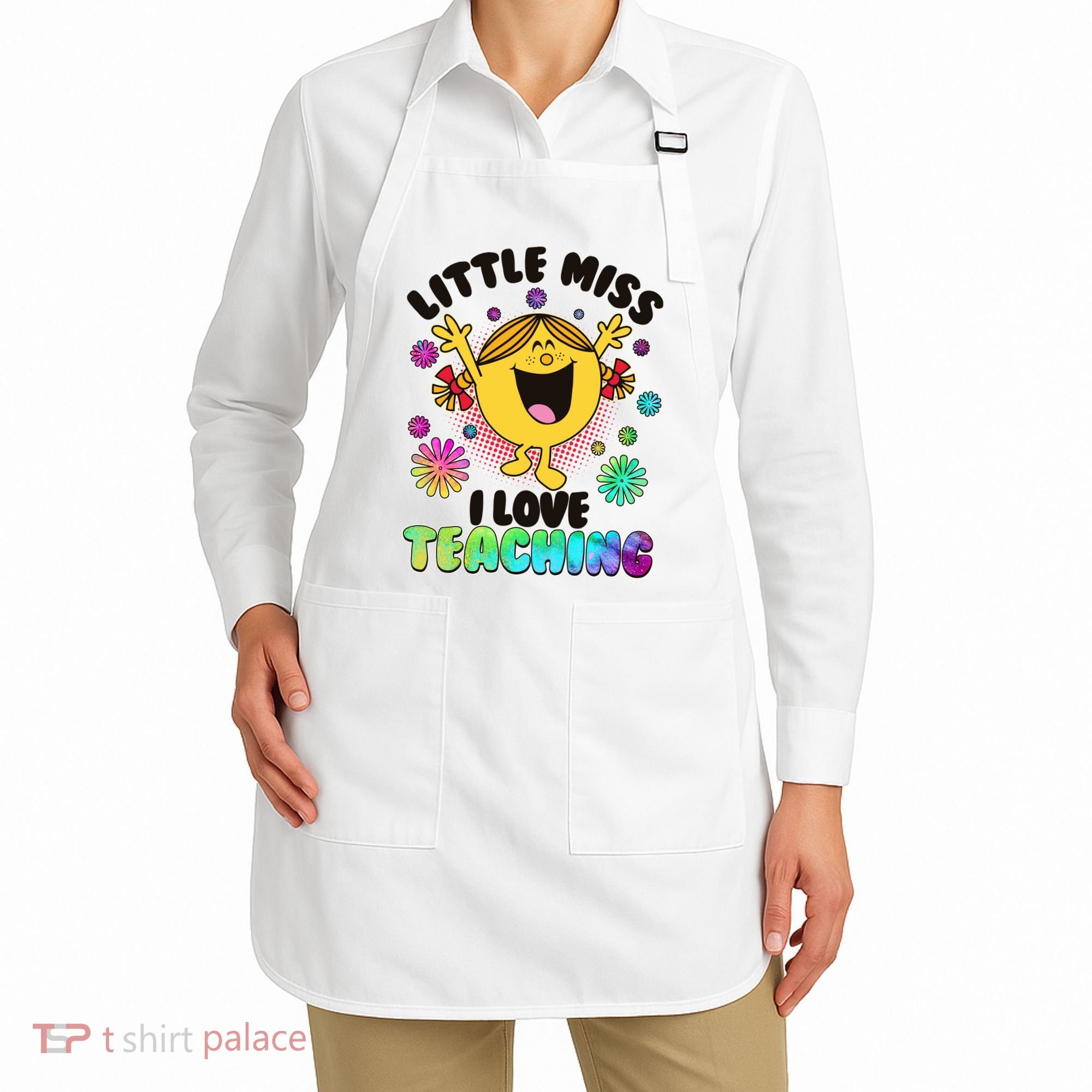Cute Little Miss I Love Teaching Apron