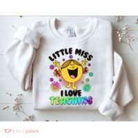 Cute Little Miss I Love Teaching Sweatshirt thumb 2