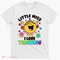 Cute Little Miss I Love Teaching T-Shirt thumb 0