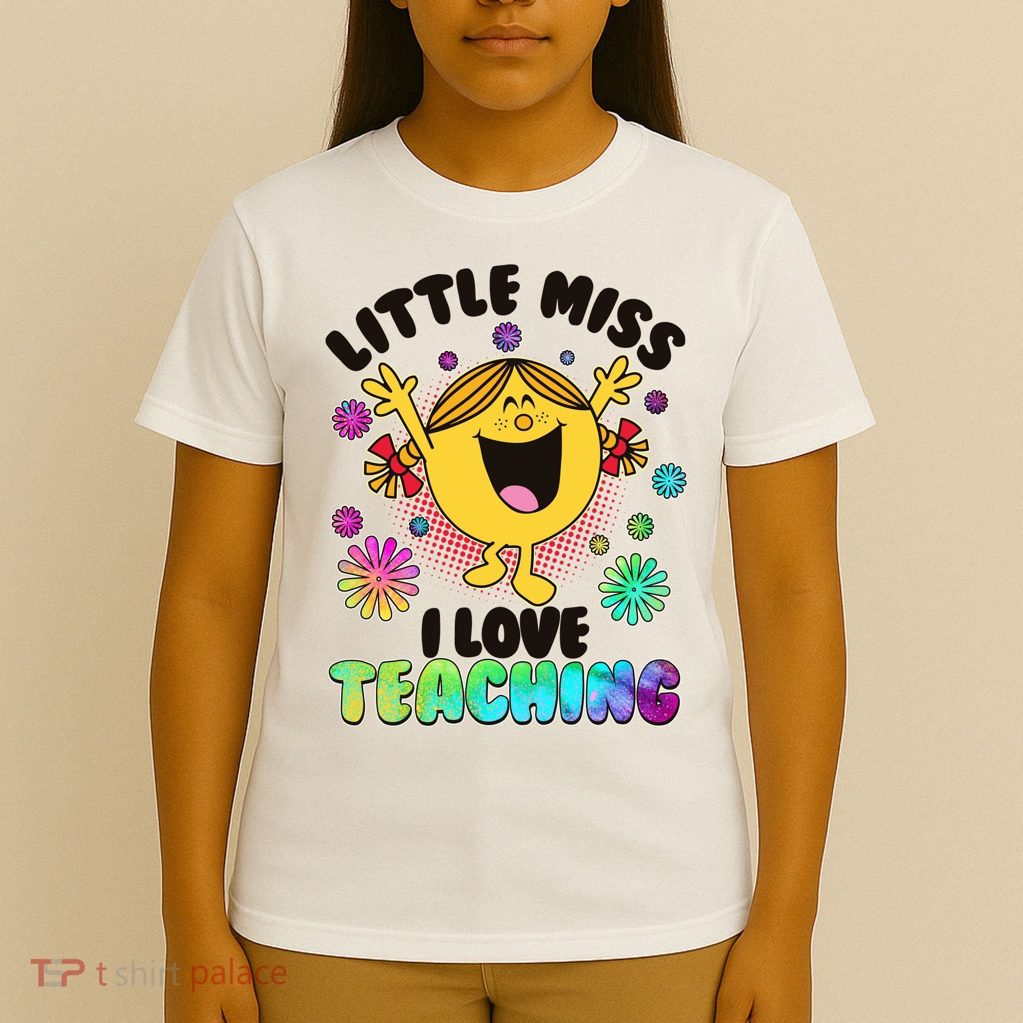 Cute Little Miss I Love Teaching T-Shirt