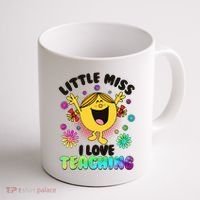 Cute Little Miss I Love Teaching Coffee Mug thumb 1