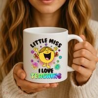 Cute Little Miss I Love Teaching Coffee Mug thumb 3