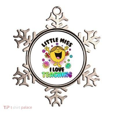 Cute Little Miss I Love Teaching Ornament