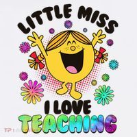 Cute Little Miss I Love Teaching Hat thumb 2